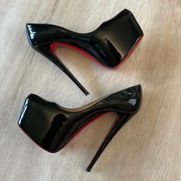 Louboutin Daffodile 160MM Black Patent Leather - 36 - Picture 7 of 9